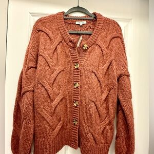 Madewell Chunky Cable Knit Cardigan